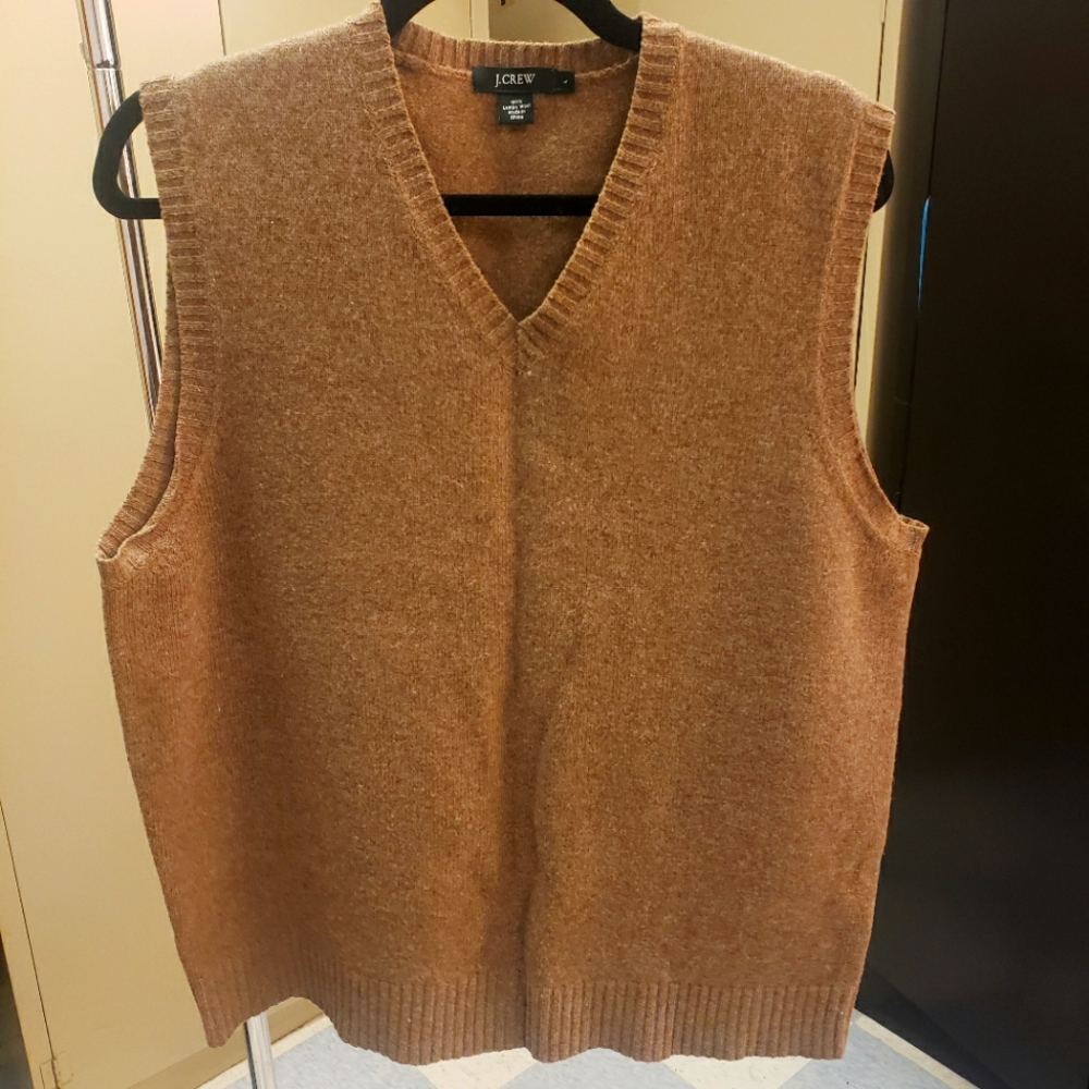 Mens Lambswool Sleeveless JCrew Sweater